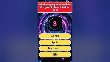 Which company developed the first graphical user interface (GUI)? #quiz #company