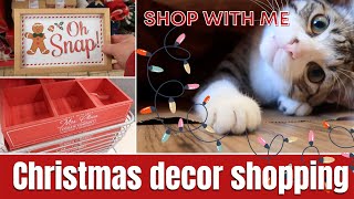 Let's shop for Christmas decor | Mini Aldi grocery haul | Target dollar spot | Little Blessed Nest