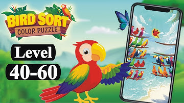 Bird Sort Puzzle l Classic Level 40 to 60 l Bird Sort Color Puzzle l Bird Sort Puzzle Challenge