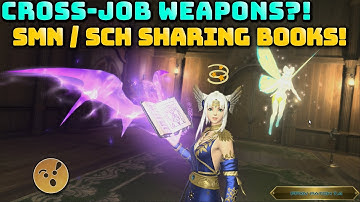 FFXIV: Scholars With Summoner Weapons?! - Cross Job Weapon Glamour!