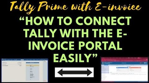 How to Connect Tally with the E-Invoice Portal Easily I by suman education hub english