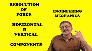 Resolution of Force into Vertical & Horizontal Components(Hindi) Mechanics, IIT , JEE , NEET , Passi