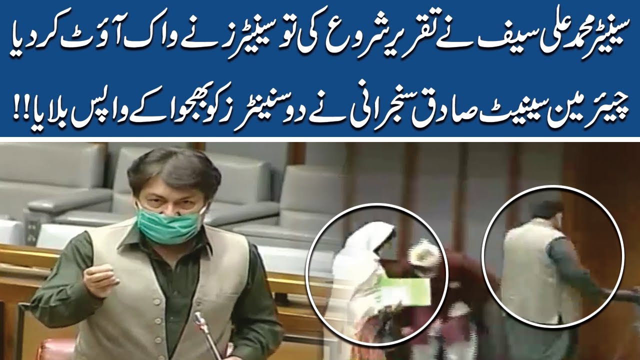 Barrister Muhammad Ali Saif speech in senate