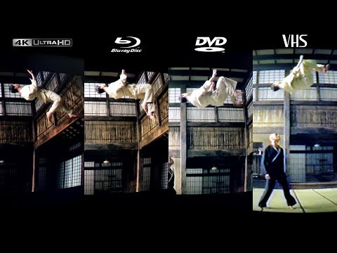 Matrix Formats Kung Fu Fight Scene Vhs Dvd Blu Ray 4k Ultra Hd Off Screen Resolution Comparison Youtube