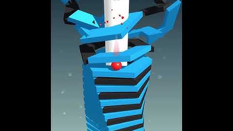 Trying to beat my high score in Stack Ball