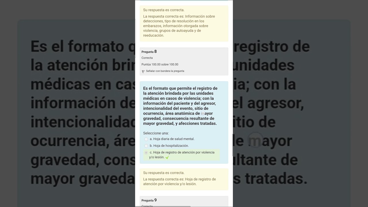 Curso virtual para la aplicación de la NOM-046-SSA2-2005 - Evaluación Módulo 4