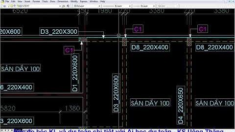 Bài 7   Kiểm tra khối lượng cổ cột