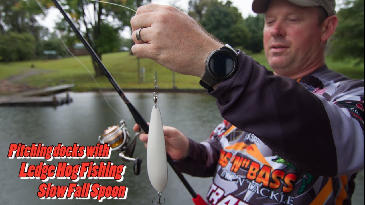 How to fish docks with the Ledge Hog Fishing Slow Fall Spoon featuring ...