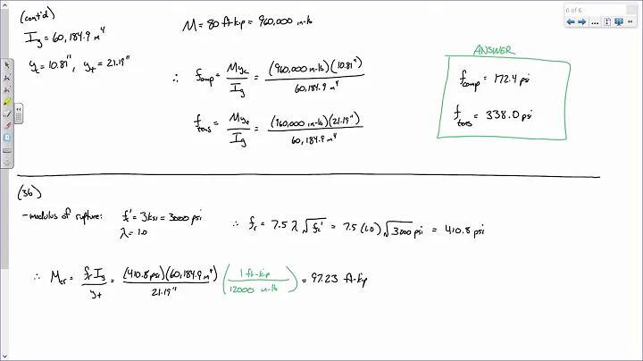 CE 413 Lecture 06: Cracking Moments [cont'd], Transformed Sections (2020.01.27)