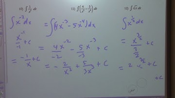 Calculus Class 12/10/20 Indefinite Integrals General, and Particular Solutions
