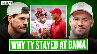 Ty Simpson On Why He Decided To NOT Transfer From Alabama | Bussin' With The Boys