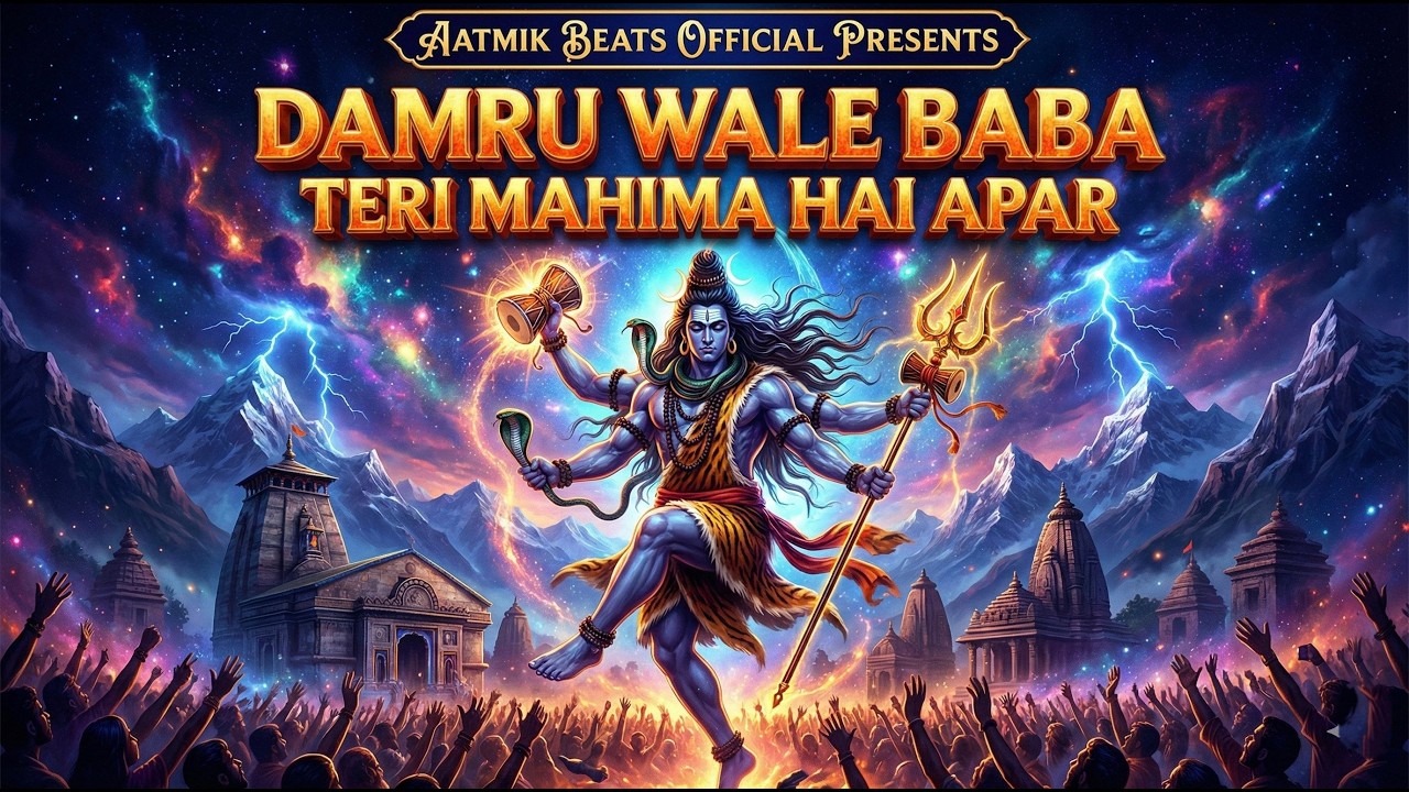 ​🔴 Damru Wale Baba Teri Mahima Hai Apar | Fast Octapad Shiv Bhajan | Aatmik Beats