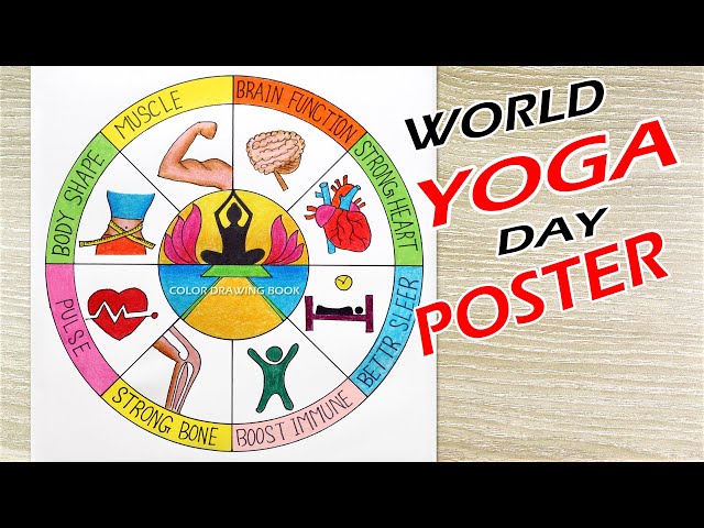 International yoga day drawing/world yoga day poster drawing/yoga day  drawing/yoga day/World Yoga - YouTube