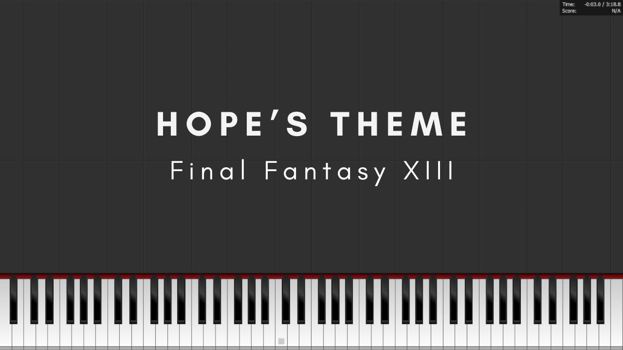 Hope's Theme – Final Fantasy XIII [PIANO TUTORIAL + FREE SHEET