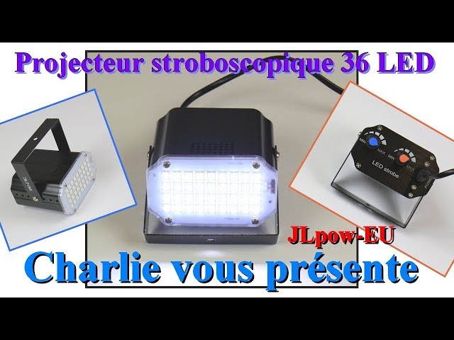 Led Rgb Stroboscope Mini ScèNe éClairage Effet Lampe Flash Stroboscopique  Rgb 48 LED Disco Led Commande