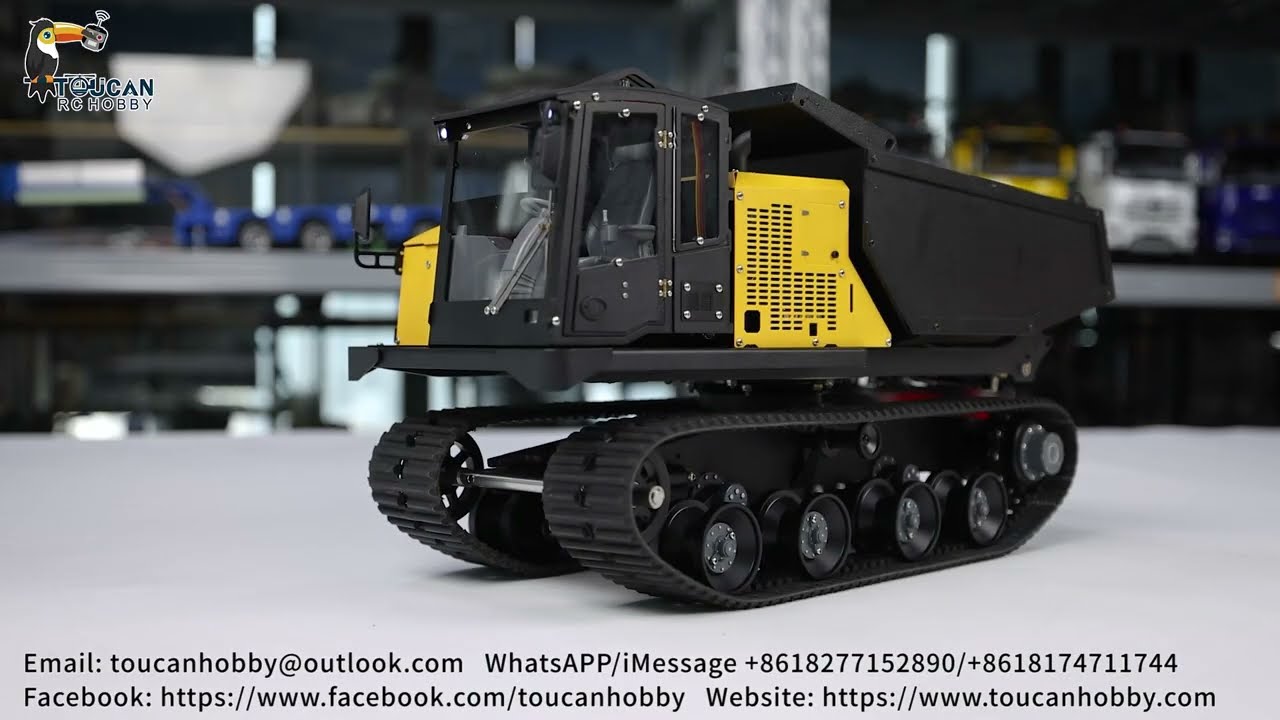UNBELIEVABLE DETAIL! 1/14 RC HYDRAULIC CRAWLER DUMP TRUCK T14R IN