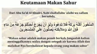 Hadits Keutamaan Makan Sahur