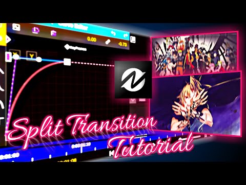 smooth Split transition tutorial - Node Video Amv | wipe transition | how to use repetile effect NV