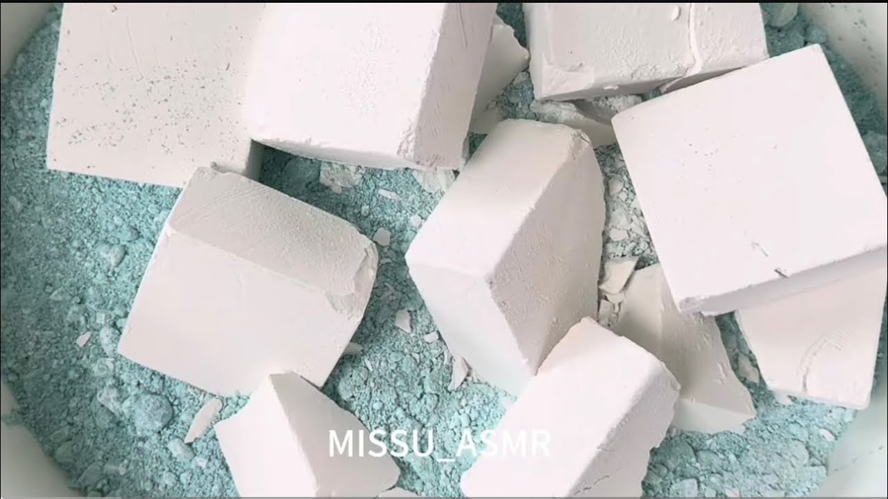 Plain Gym Chalk Blocks Crushing | Oddlysatisfying Sleepaid Therapy ASMR