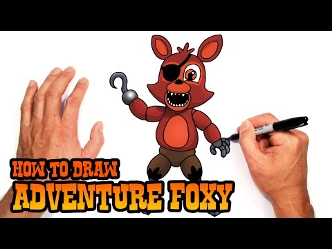 How to Draw Adventure Foxy | FNAF World