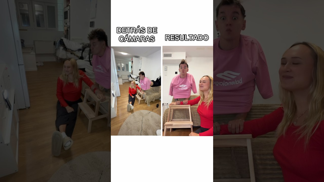 Así se grabó el vídeo viral de TikTok 😂