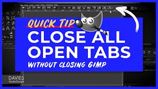 Close All Tabs in a Session Without Closing GIMP | GIMP Quick Tip