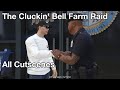 The cluckin bell farm raid full ingame cutscenes  gta online the chop shop