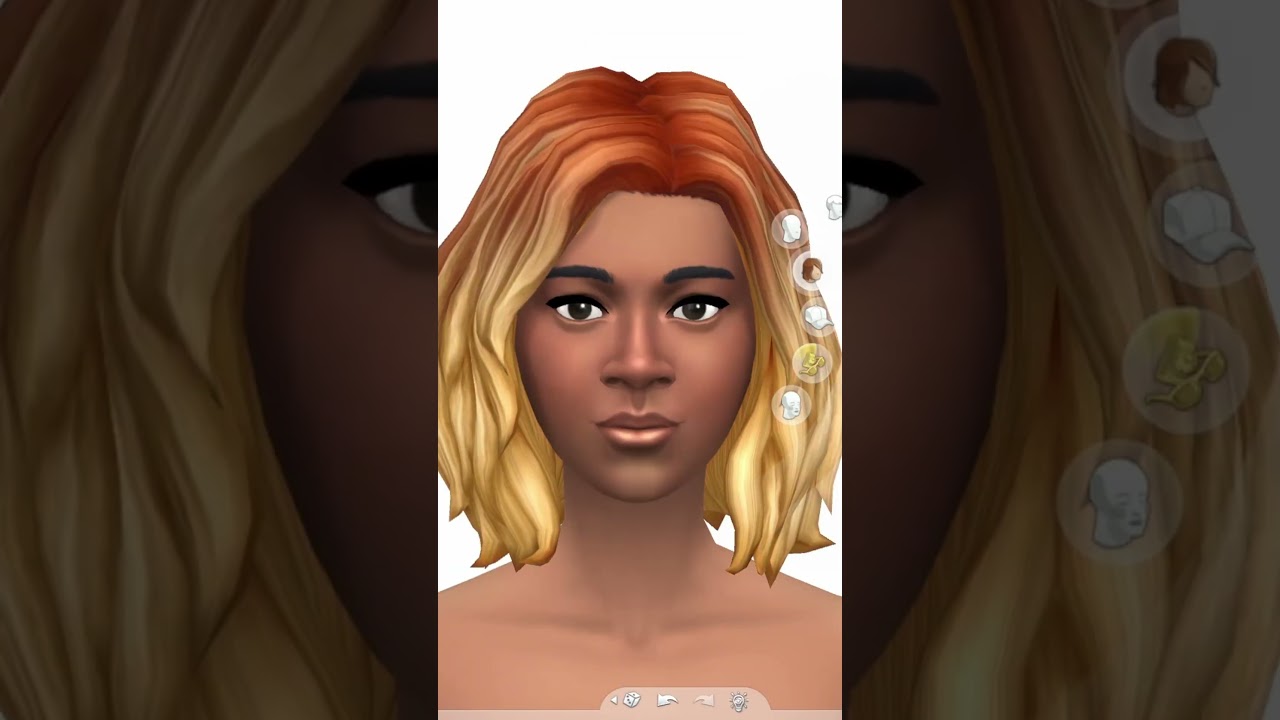 did you know you can sort hair by texture? and changing hair colors changes accessories too?  