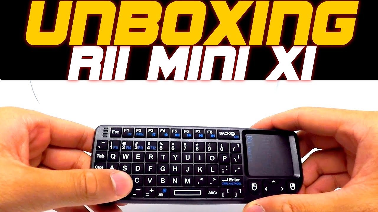 Rii Mini Clavier X1 sans Fil 2,4 Ghz avec Touchpad pour PC, Xbox