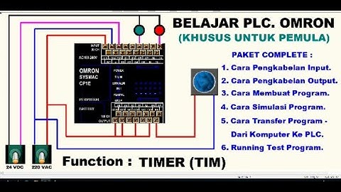 Belajar PLC. Omron Untuk Pemula, Cara Membuat Instruksi Program Menggunakan Function TIMER.