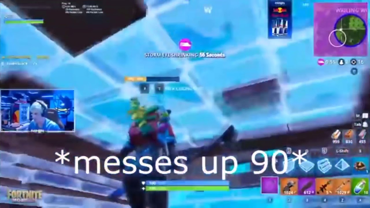 Ninja says console players can’t build...