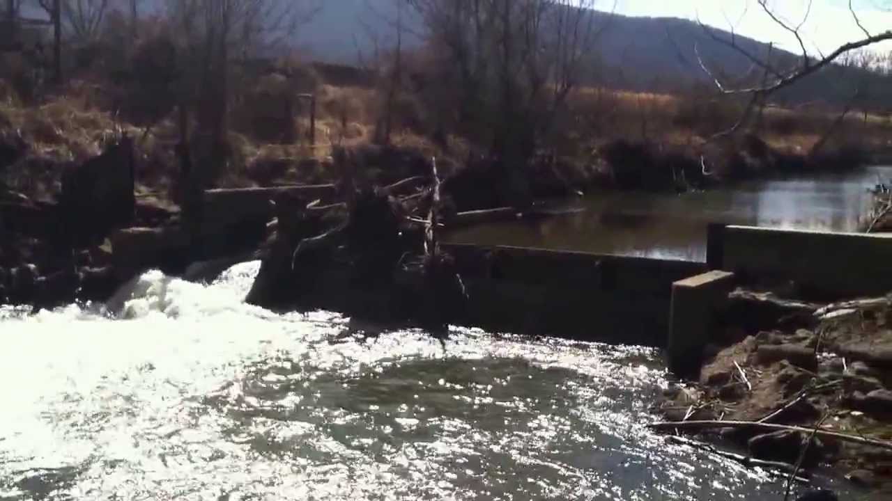 Sluice Dam Hominy Creek March 4th 2014 YouTube