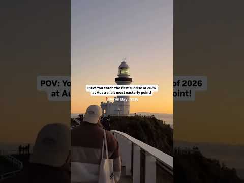 First Sunrise of 2026 in Australia 🌅🇦🇺 | Byron Bay