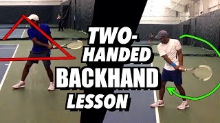 Tennis Lesson: Two Handed Backhand Technique - Drills and Tips