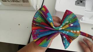 Simple quick fabric hairbow tutorial