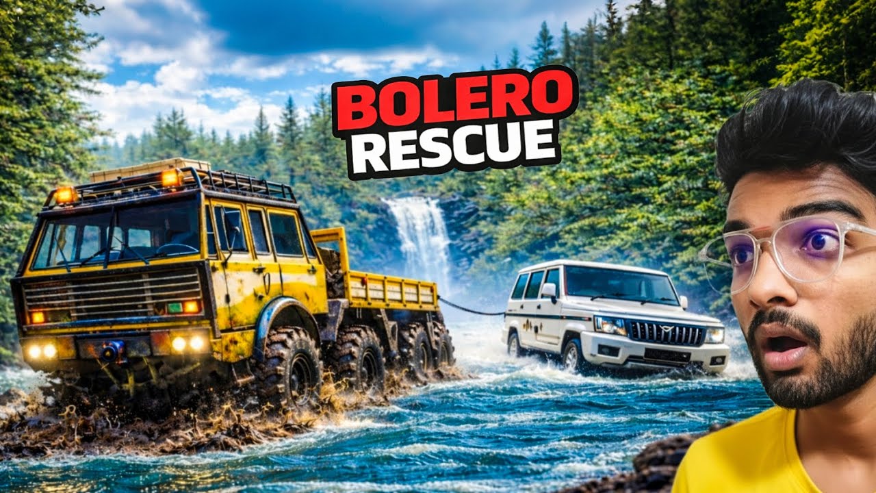 BOLERO RESCUE 🚙 | Dangerous River Crossing with Heavy Truck 💪