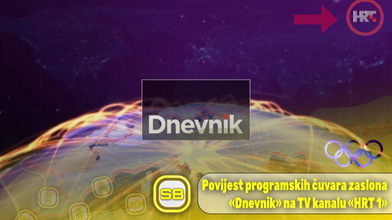 🇭🇷 Povijest programskih čuvara zaslona «Dnevnik» na TV kanalu «HRT 1 ...