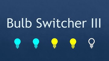 Coding Interview Problem - Bulb Switcher III
