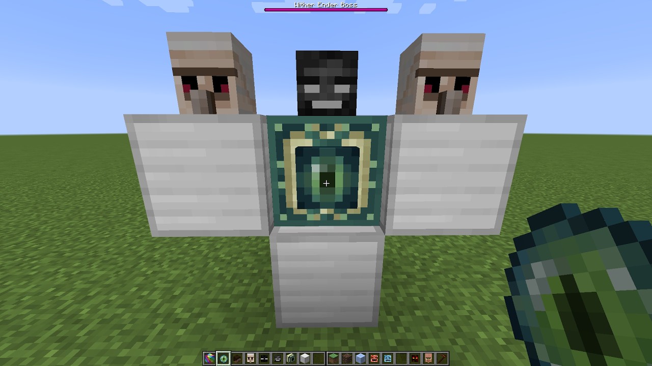 what if you create a Wither Ender Golem Boss in MINECRAFT - YouTube