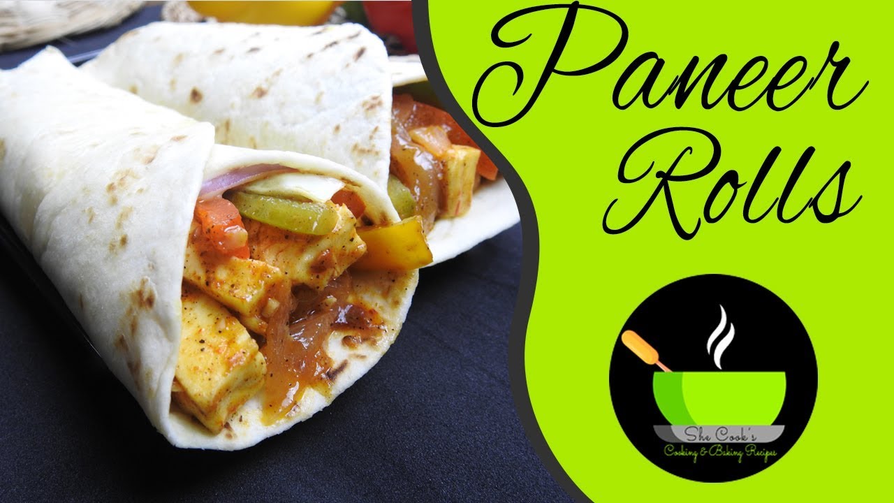 Paneer Roll Recipe | Paneer Frankie | Paneer Kathi Roll | Simple Dinner Recipe | She Cooks