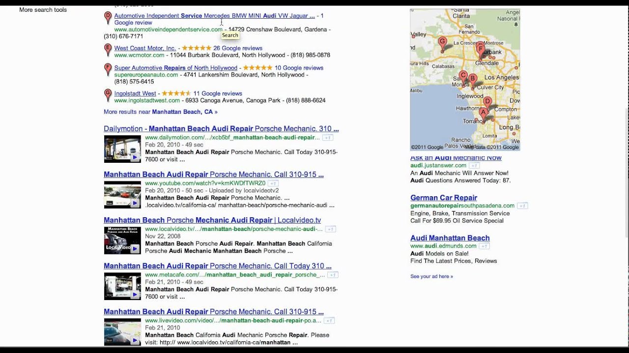 Audi Repair Atlanta - How To Get On The First Page Of Google For Audi Repair Atlanta