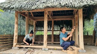 : Building a Wooden House 2024 - How to perfect the dining room for chicks /Daily Life | Dang Thi Mui