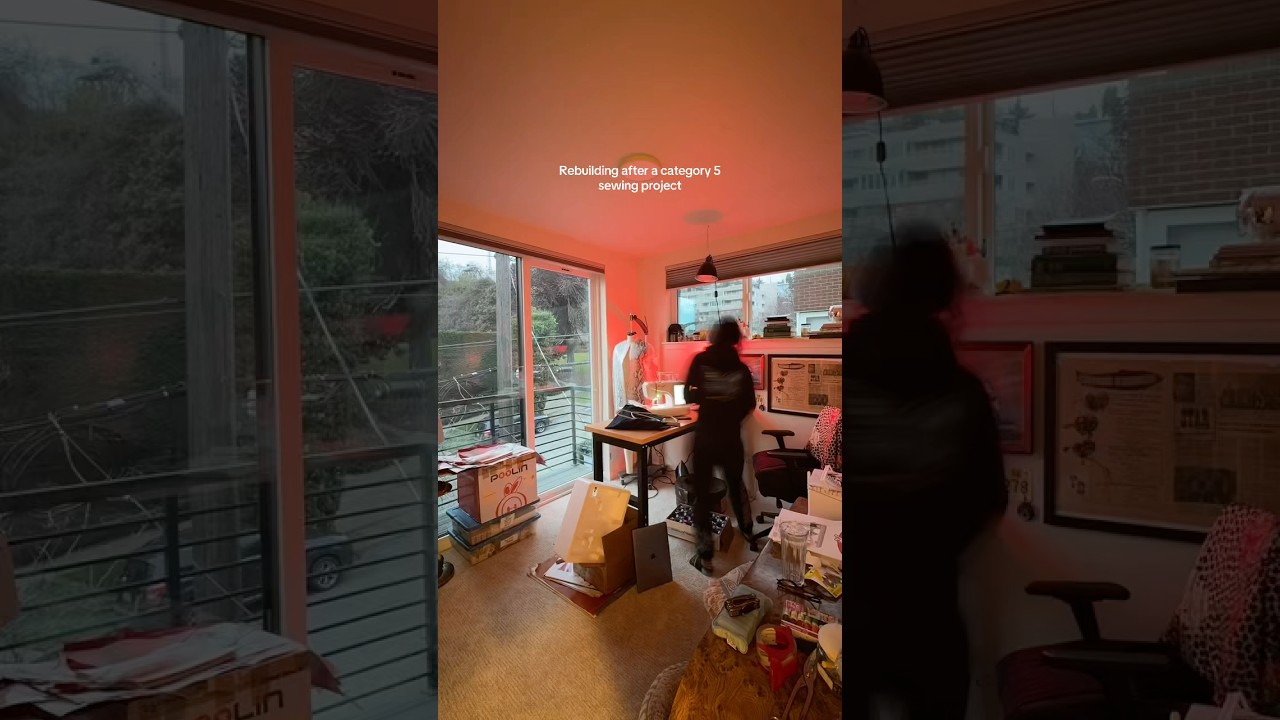 Making a mess is part of my sewing process 