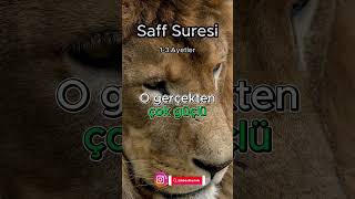 Saff Suresi meali 1-3.Ayetler Surenin tamamı kanalımda #kuran #quran #muslim #islam #namaz