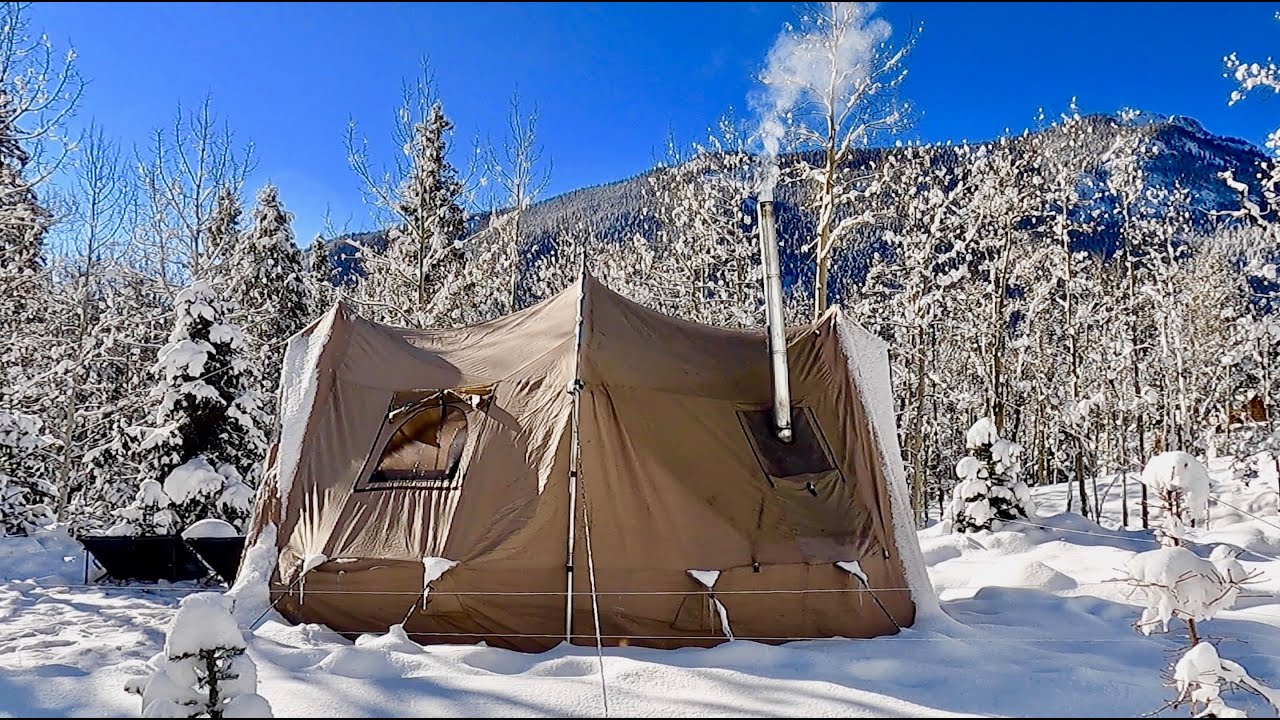 Colorado Wood Stove Camping I Have To Get Out Of Here, High Winds