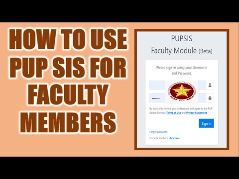 PUP SIS For Faculty Members | PUP Faculty Student Information | Filipino | Tagalog | Tutorials