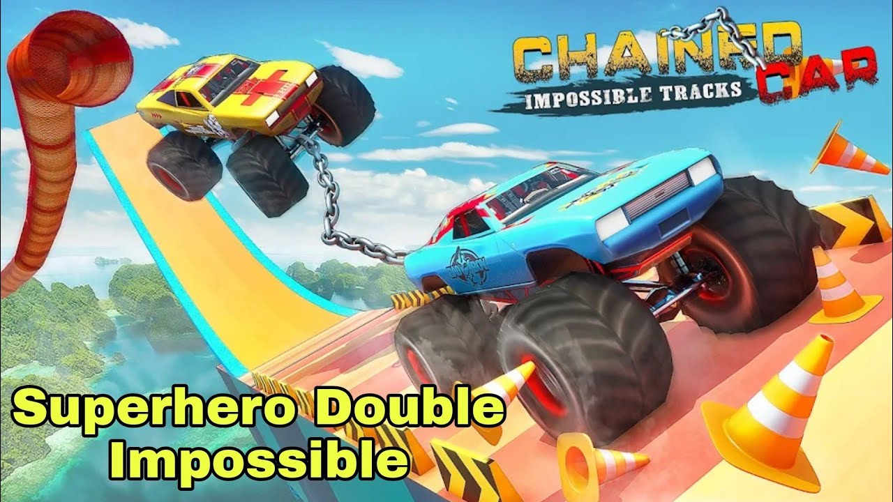 Superhero Double Impossible Mega Ramp Car Stunts Gameplay Walkthrough Android Part 1