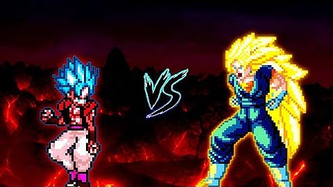 Gogeta SSJ4 V6 OP VS Super Vegito AI V3 OP in Jump Force Mugen