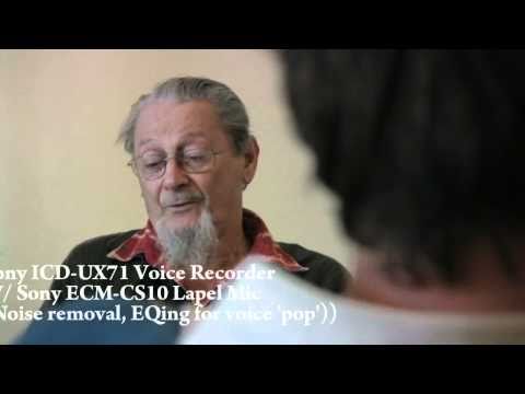 Sony ICD-UX71 + Sony ECM-SD10 lapel mic audio levels test