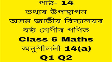 assam jatiya bidyalay class 6 maths chapter 14a/ jatiya bidyalay class 6 maths chapter 14a q  1,2
